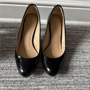 Coach Black Pumps with box